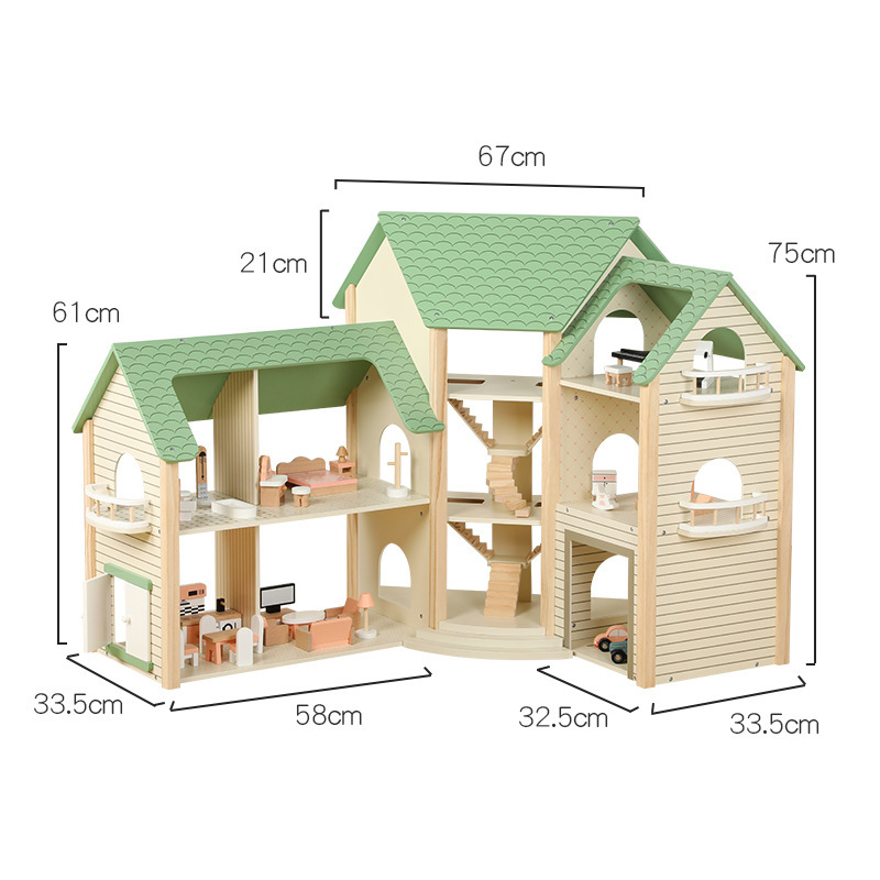 Vous cherchez une maison de poupée en bois de coin modulaire pour votre ligne de détail?
