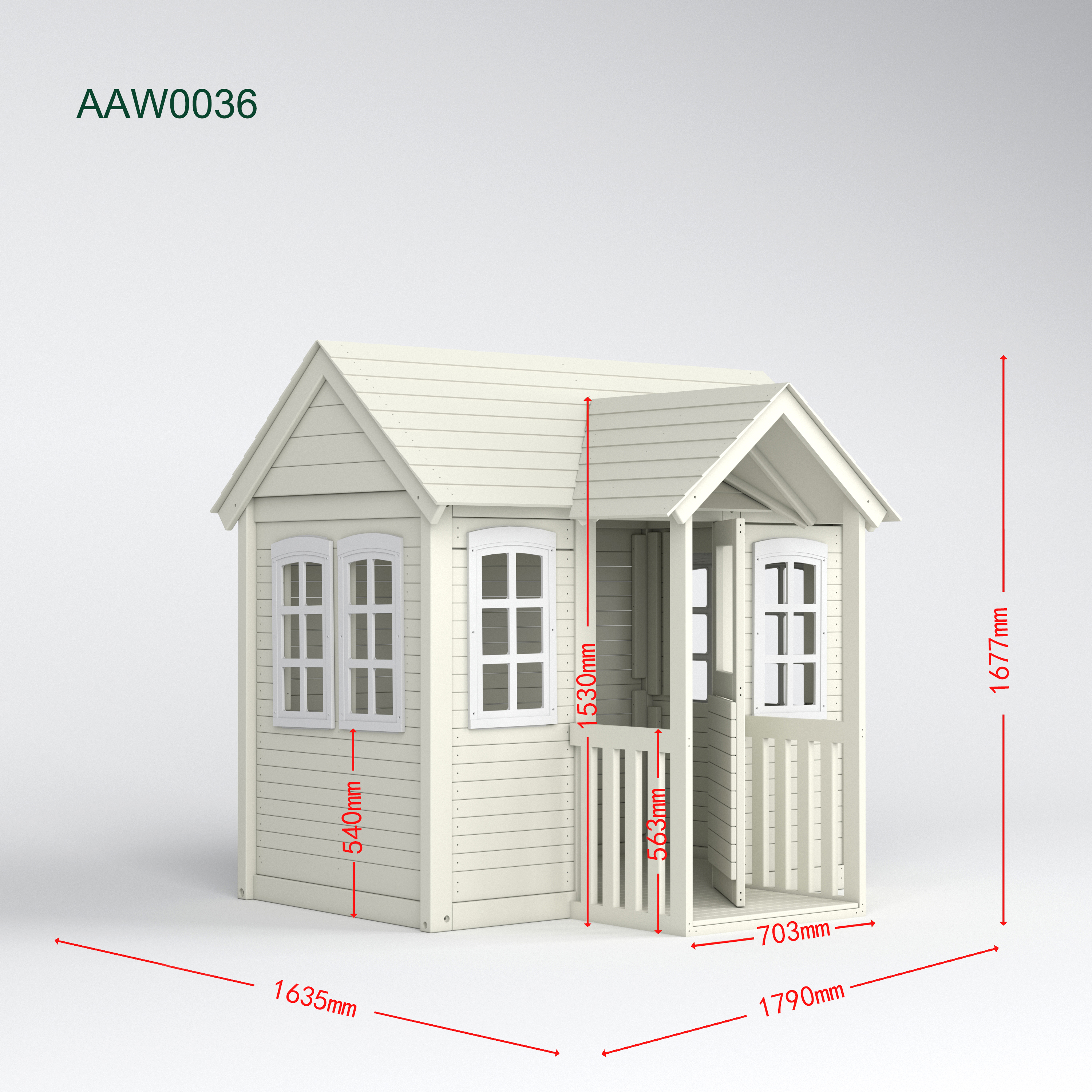 Présentation du modèle Wideway AAW0036 - une cabine en bois extérieure polyvalente conçue pour la durabilité et l'utilisation polyvalente.