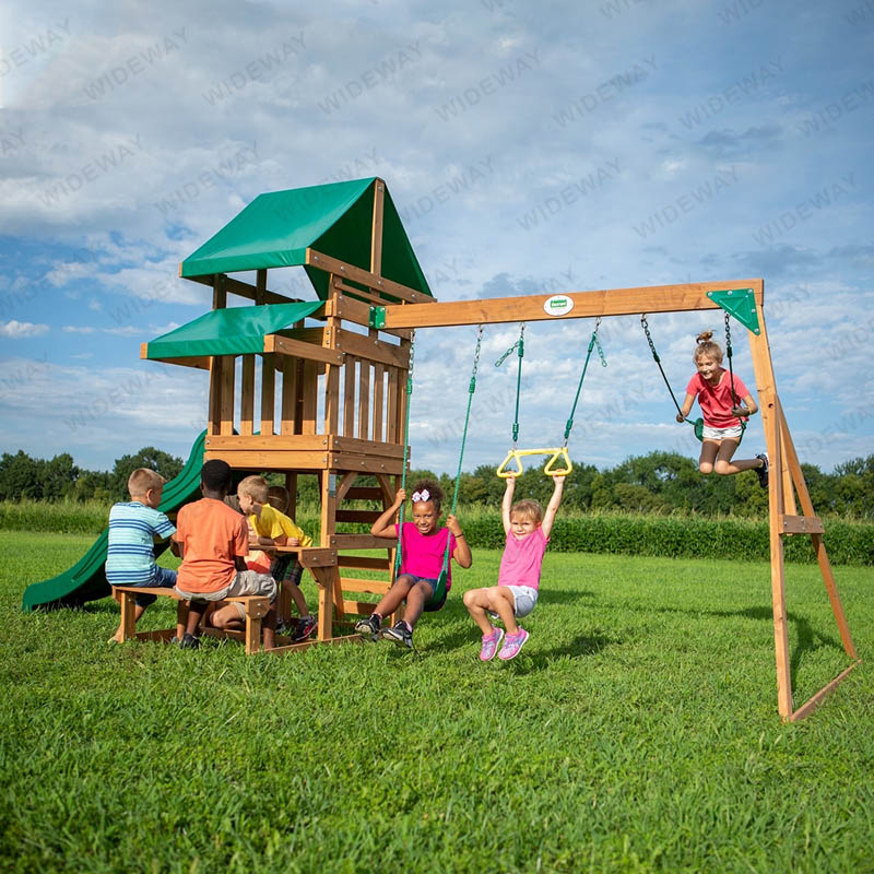 Ensembles de balançoires en bois pour enfants