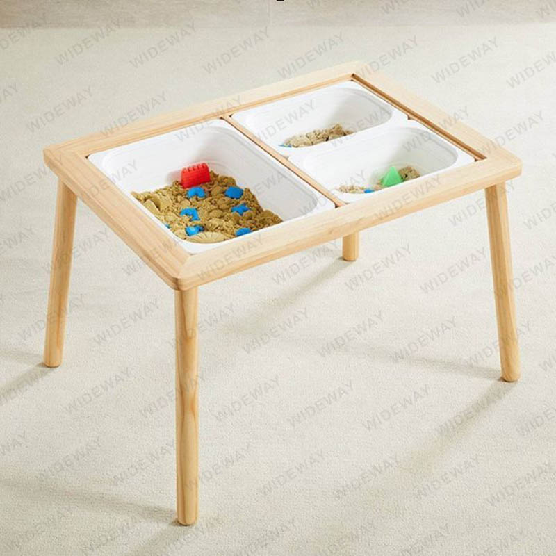 Table de sable avec couvercle